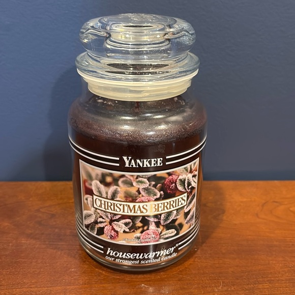 Yankee Candle Other - Yankee Candle Christmas Berries RETIRED & RARE Black Band Jar/Candle 22 oz